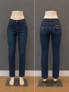 Vintage Braxton Stretch Jeans Mid Rise Straight Leg Denim Size 5 Western Retro